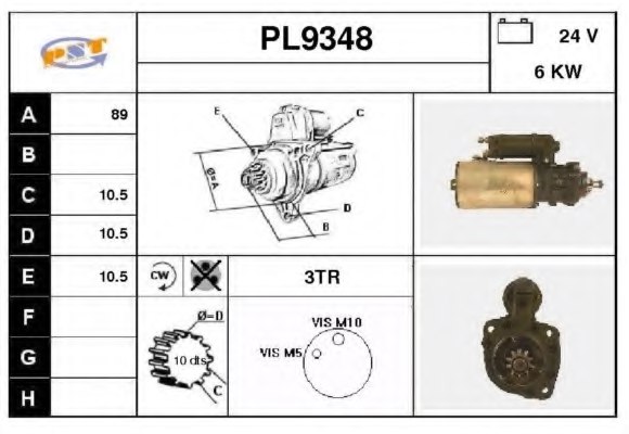 SNRA PL9348 Starter